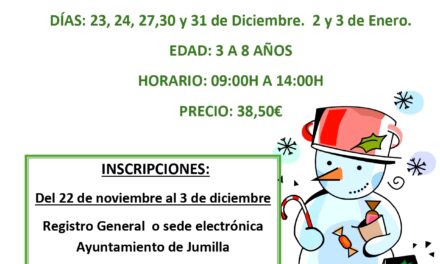 Hasta el lunes 3 de diciembre se puede inscribir a los niños en la escuela de Navidad del Centro de Atención a la Infancia El Arsenal