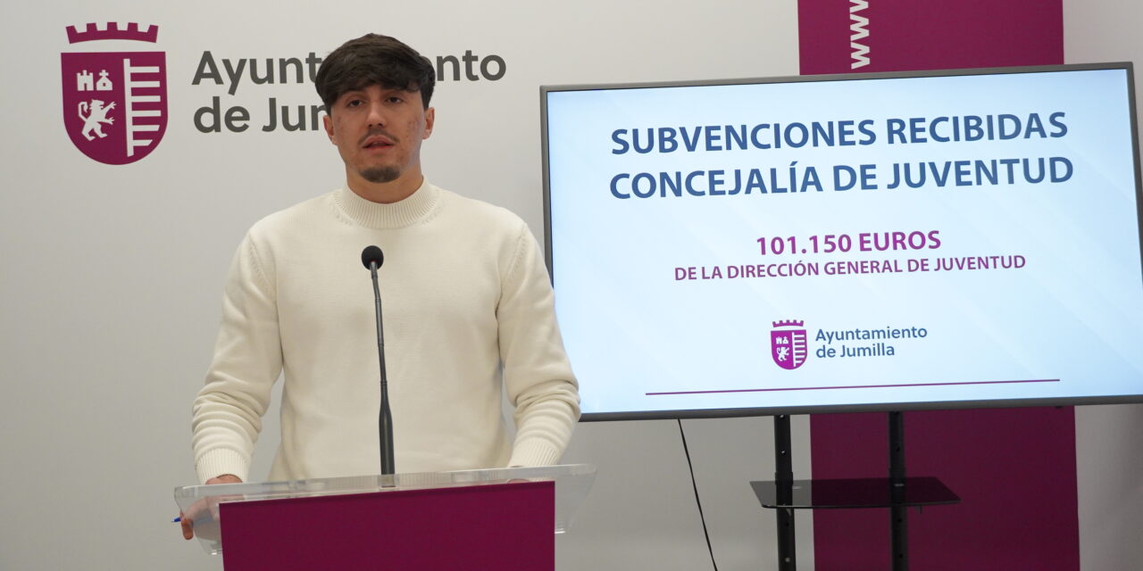 La Concejalía de Juventud recibirá subvenciones del Gobierno regional por valor de más de 100.000 euros