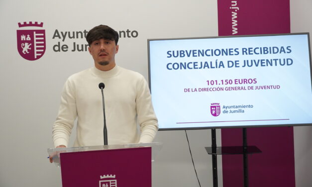 La Concejalía de Juventud recibirá subvenciones del Gobierno regional por valor de más de 100.000 euros