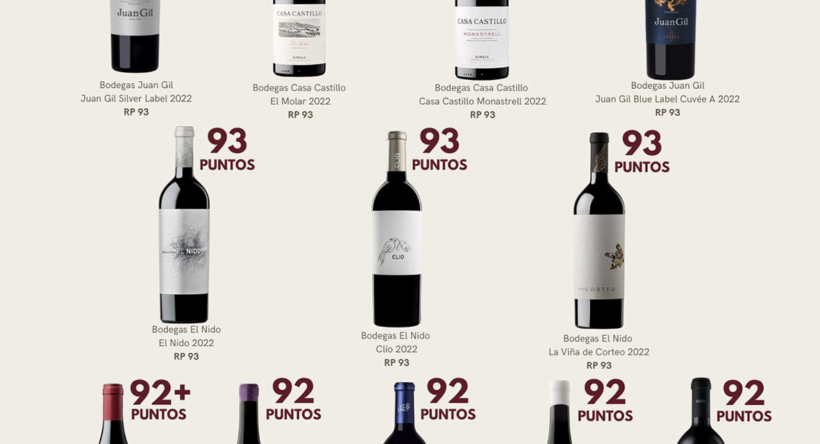 La DOP Jumilla, en lo más alto de las puntuaciones en la Guía Robert Parker Wine Advocate