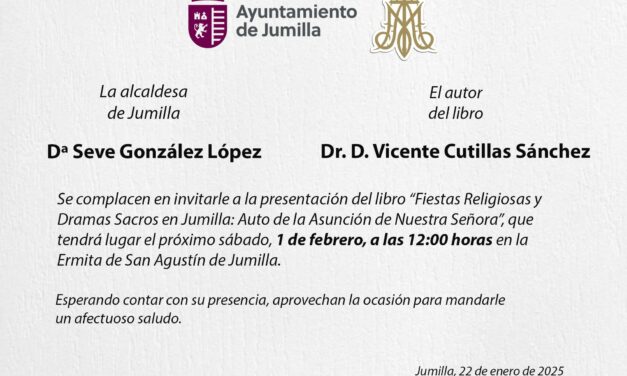 Vicente Cutillas presenta su libro sobre el Auto de la Asunción