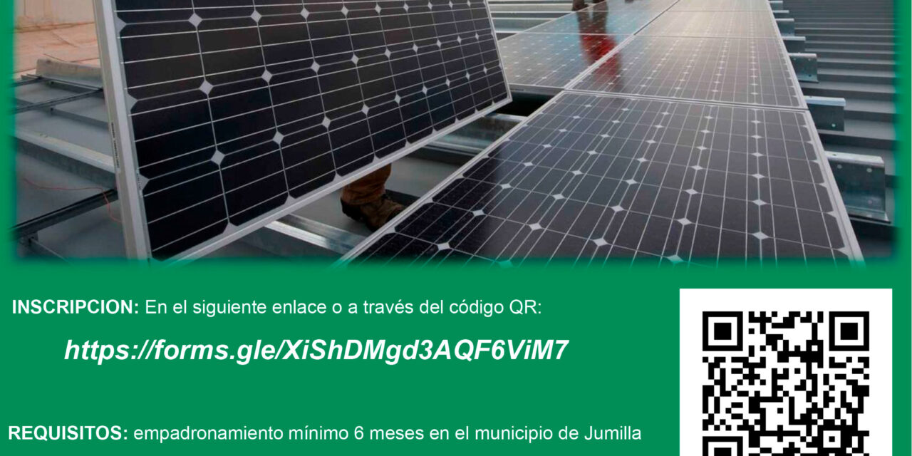 Green Power y el Ayuntamiento ofertan un curso formativo gratuito sobre montaje de paneles solares