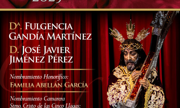 La Cofradía de Jesús Nazareno celebra el domingo 23 su acto Cofrade de Honor 2025