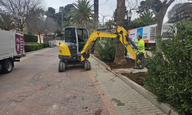 La Concejalía de Jardines inicia los trabajos para la remodelación paisajística y ornamental del paseo