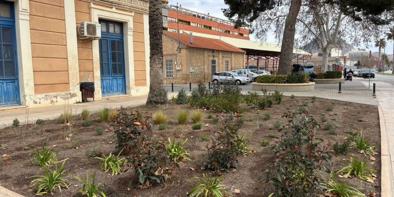 Medio Ambiente mejora la zona de los parterres junto a Cruz Roja y Protección Civil