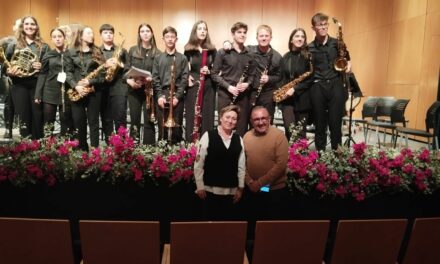 Alumnos de Jumilla, en el concierto de la Banda de los Conservatorios de la Región