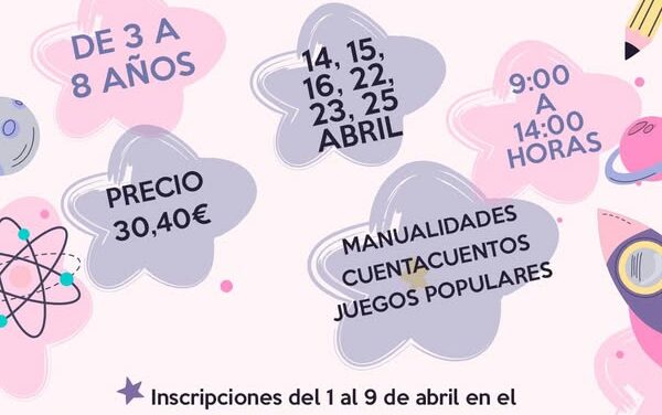 La Escuela Vacacional de Semana Santa abre el plazo de inscripciones hasta el 9 de abril