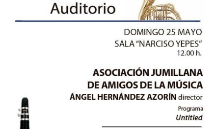 La AJAM participa el domingo en el ciclo «Bandas en el Auditorio» en el Víctor Villegas