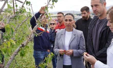La consejera de Agricultura y el presidente provincial de Vox visitan la zona cero
