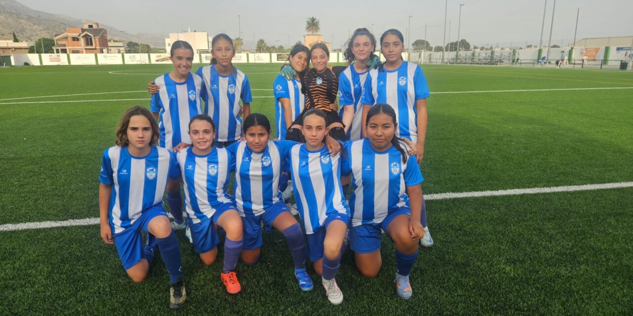 Empate del Infantil-Alevín Femenino de la EFF Jumilla para terminar la campaña