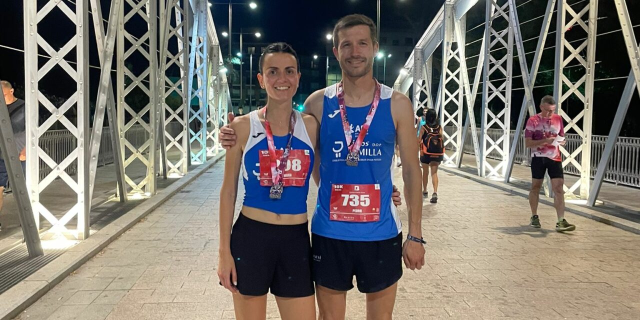 María Soriano y José Luis Monreal, terceros de la XI Nocturna de Murcia