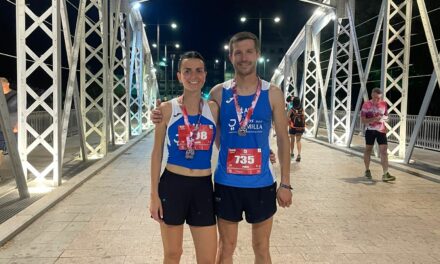 María Soriano y José Luis Monreal, terceros de la XI Nocturna de Murcia