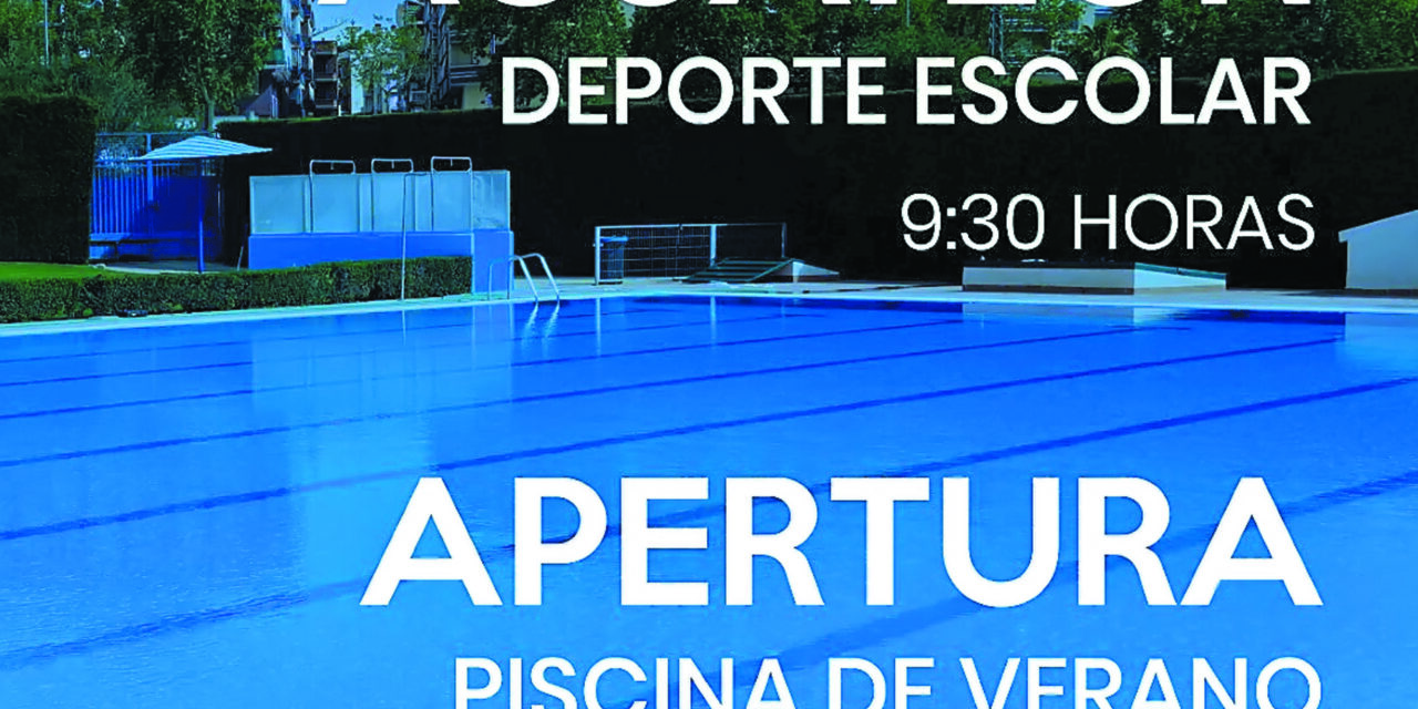 La Piscina de Verano abre mañana con una jornada deportiva escolar