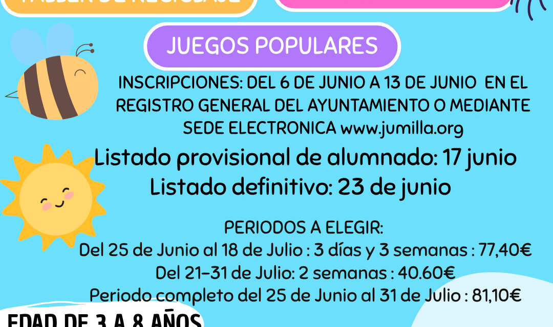 Abierta la inscripción para la Escuela de Verano del CAI para menores de entre 3 y 8 años