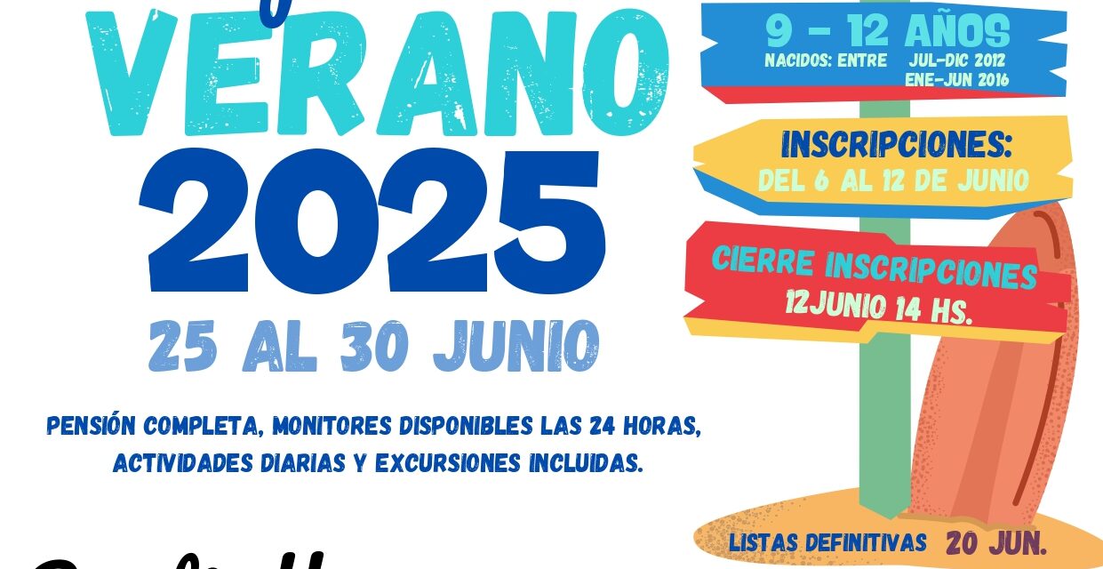 Política Social oferta 50 plazas para un campamento de verano gratuito para menores de 9 a 12 años