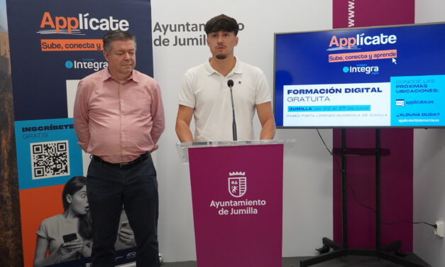 Applícate llega a Jumilla del 23 al 27 de junio ofreciendo cursos sobre competencias digitales