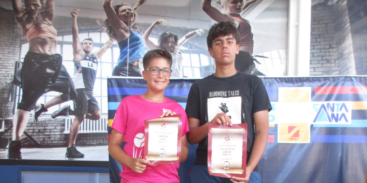 Alberto Hernández y Roberto Fernández, campeón y subcampeón del Torneo IniciaTenis