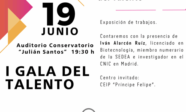El IES Infanta Elena organiza la I Gala del Talento con el investigador Iván Alarcón Ruiz como invitado