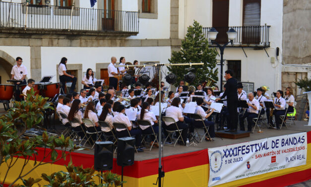 Los músicos de la Asociación Julián Santos participan en el Festival de Bandas de San Martín de Valdeiglesias