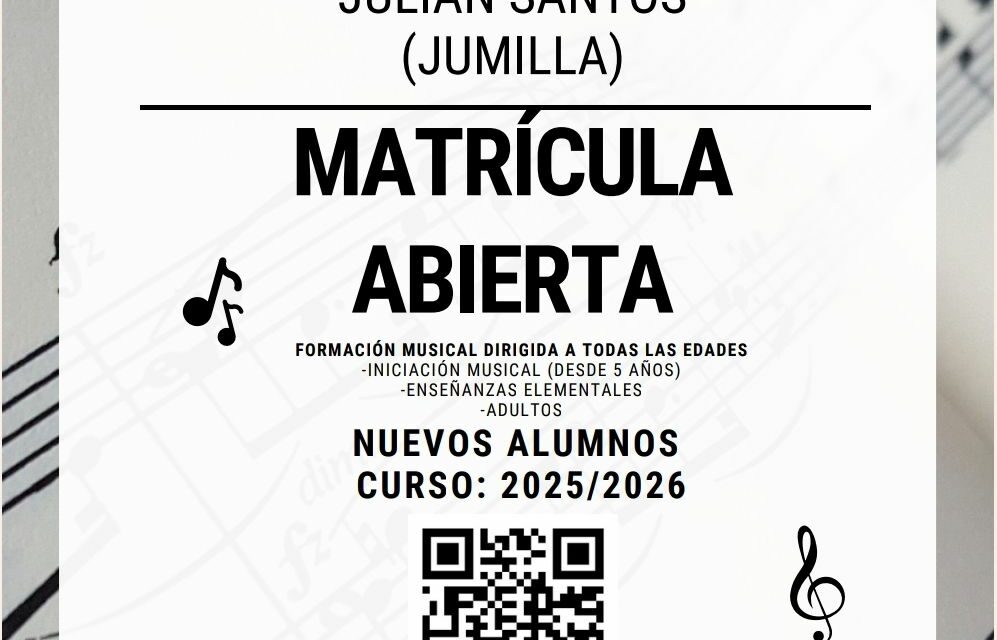 La escuela de música Julián Santos abre el plazo para las matrículas