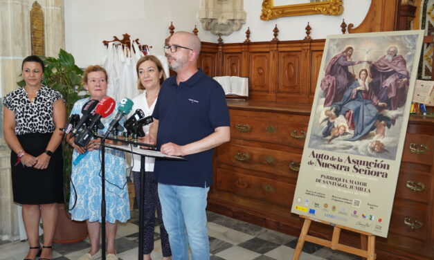 El cartel del “Auto de la Asunción” muestra la coronación de la Virgen de Velázquez