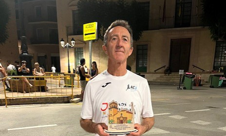 Guardiola, segundo máster-60 en el 5K Fiestas de Santiago de Totana
