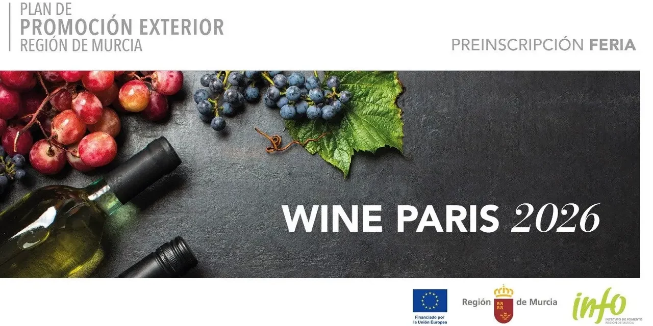 Los vinos de la Región de Murcia participarán en la feria Wine y Vinexpo de París en 2026