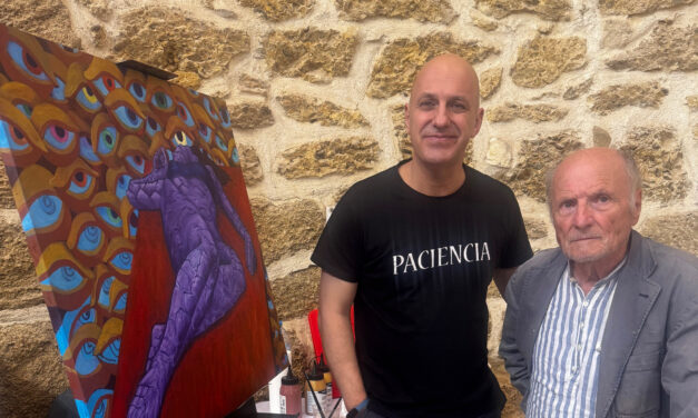 Andrés Carlos López, en un taller ofrecido por Antonio López, Premio Príncipe de Asturias de las Artes