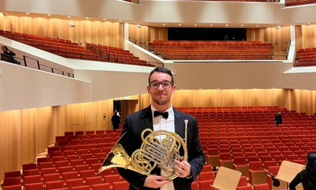 El músico jumillano Alberto López ha participado en la gira europea de la Joven Orquesta Gustav Mahler