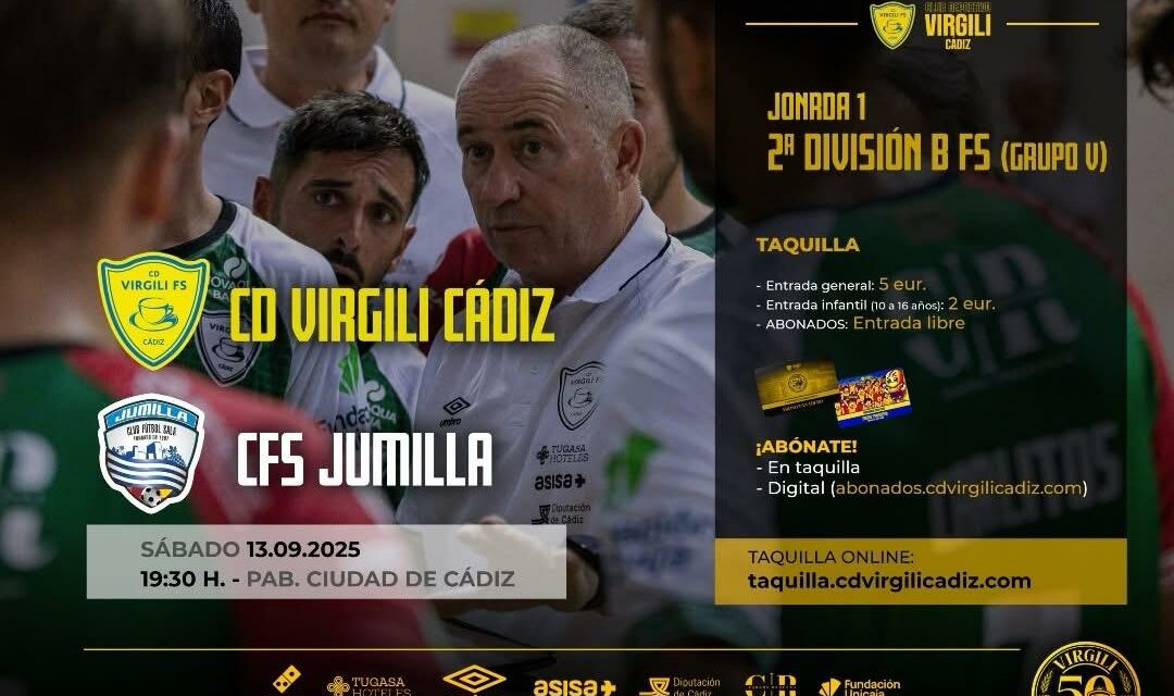 El Virgili-CFS Jumilla del sábado será televisado por Onda Cádiz