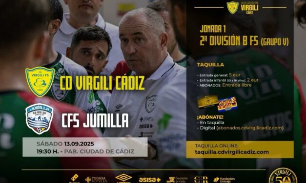 El Virgili-CFS Jumilla del sábado será televisado por Onda Cádiz