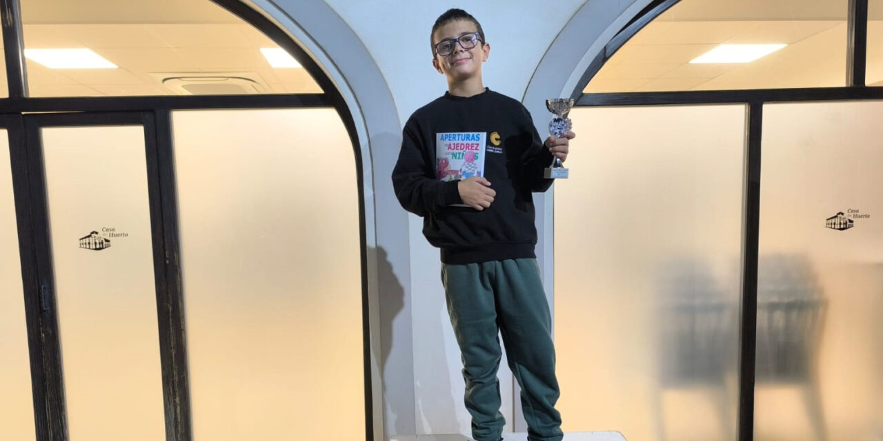 Daniel Verdú, campeón sub-12 en el Memorial de Ajedrez Dr. José Aguilera