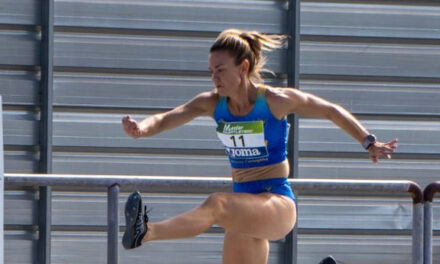 Victoria de Pruden Guerrero en los 400 vallas del Nacional de Clubes Máster de Tenerife