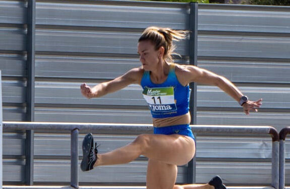 Victoria de Pruden Guerrero en los 400 vallas del Nacional de Clubes Máster de Tenerife