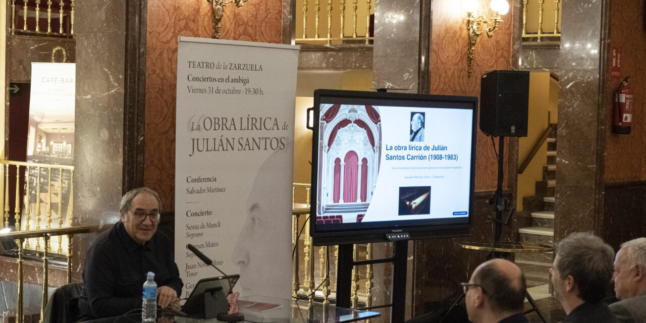 El archivo del teatro de la Zarzuela ya cuenta con las obras de Julián Santos