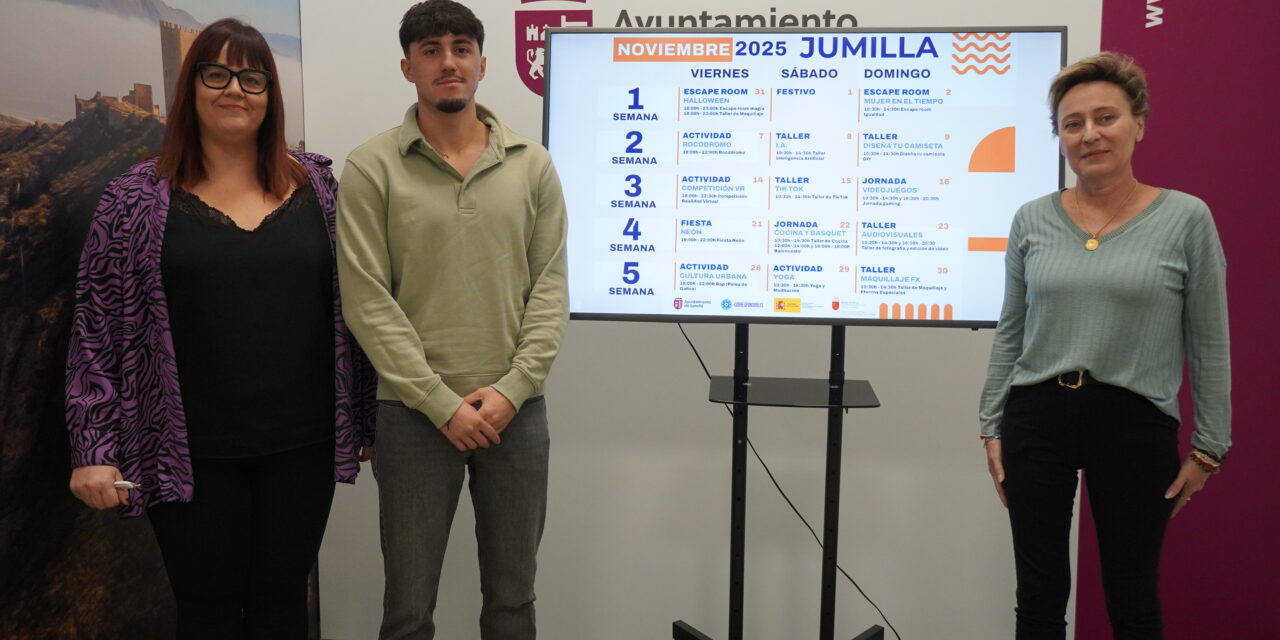 Juventud presenta la agenda de actividades para noviembre del Plan Corresponsables