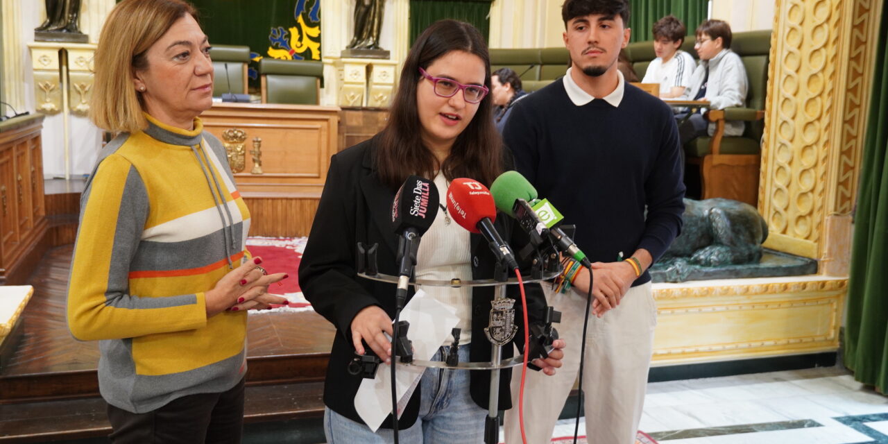 Los estudiantes plantean en un pleno juvenil propuestas sobre empleo y vivienda