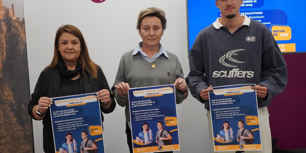El Ayuntamiento renueva las becas de transporte a estudiantes y abre la convocatoria al territorio nacional