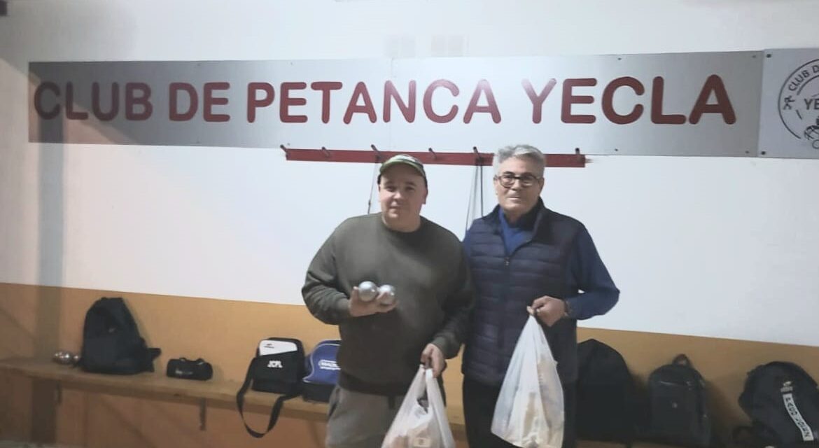 El petanquero local Jesús Sánchez logra un nuevo triunfo en una melédisputada en Yecla