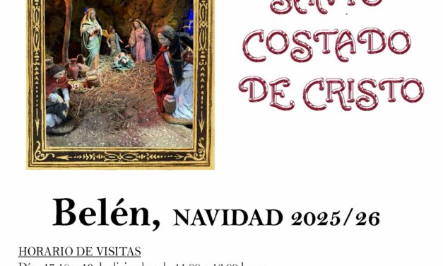 El Santo Costado invita a visitar su belén y a participar en sus actos navideños