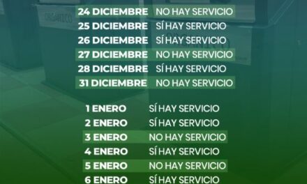 Servicios informa de los horarios especiales de Navidad para la recogida de basuras y apertura del cementerio municipal