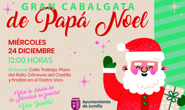Papá Noel visita Jumilla mañana para recoger las peticiones de los niños