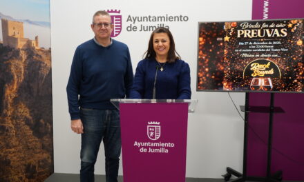 Jumilla brindará por el nuevo año en el acto de las Preuvas este sábado en el recinto navideño