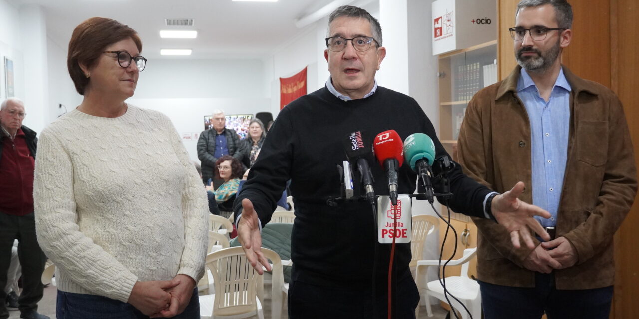 Patxi López anima a los socialistas a “reaccionar ante los discursos de odio del PP y de Vox”