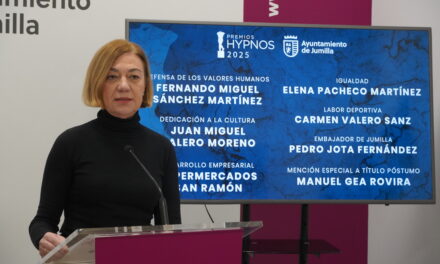 La alcaldesa desvela los nombres de los Premios Hypnos que reconocerán “el compromiso y el amor por Jumilla”