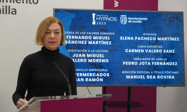 La alcaldesa desvela los nombres de los Premios Hypnos que reconocerán “el compromiso y el amor por Jumilla”