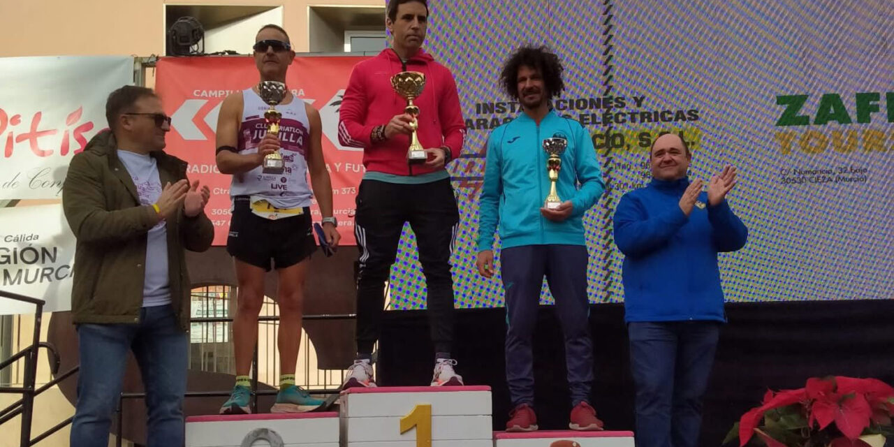 Antonio Oma, segundo en máster-45 de los 11K Solidarios de Cieza