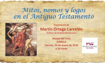 Martín Ortega presenta esta tarde el libro «Mitos, nomos y logos en el Antiguo Testamento»