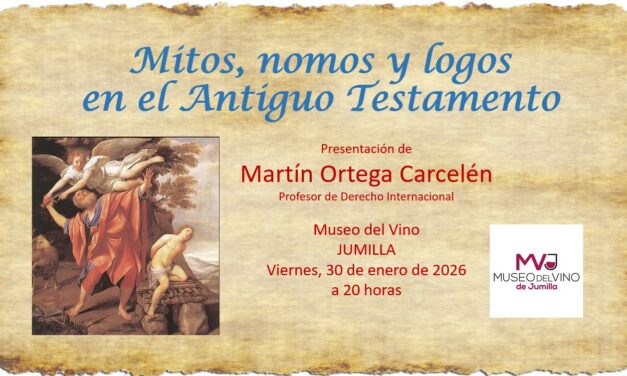 Martín Ortega presenta esta tarde el libro «Mitos, nomos y logos en el Antiguo Testamento»