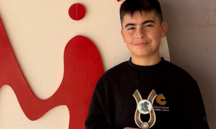 Jorge Gómez, segundo de la categoría sub-14 del Circuito Escolar Ajedrízate